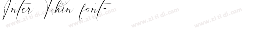 Inter Thin font字体转换 Inter Thin font字体转换